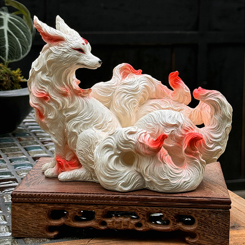 Resin Art Gift For Anniversary - Nine-tailed fox ornaments fox nine-tailed fox