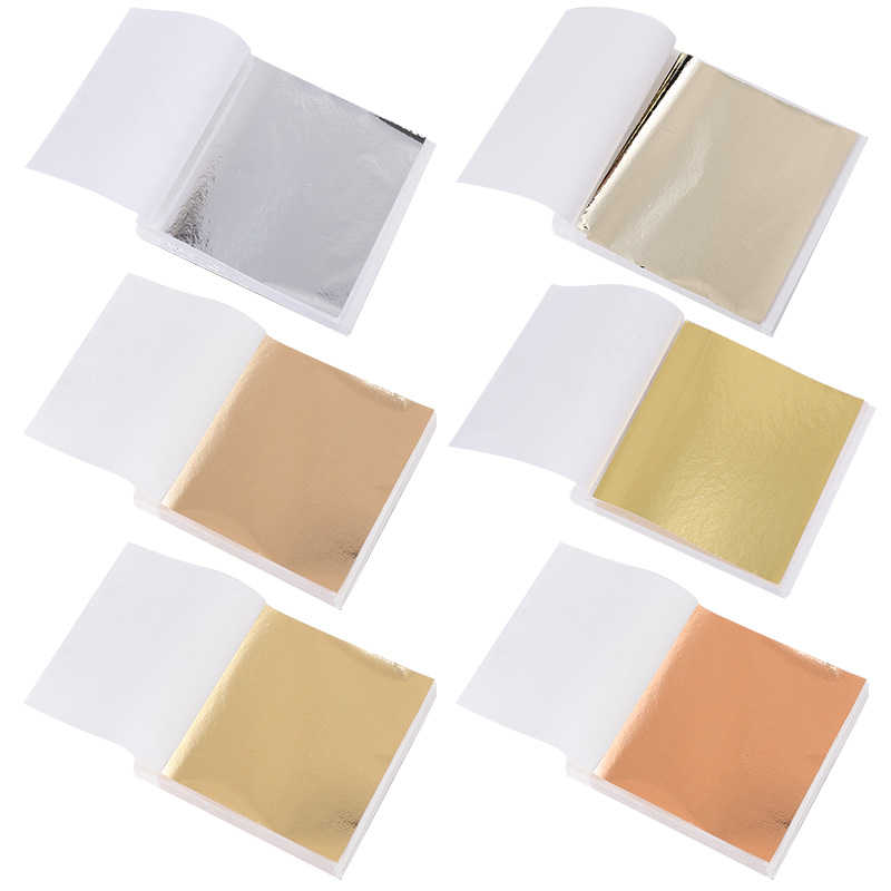 Resin Art Gift For Anniversary - 100pcs Imitation Shiny Gold Sliver Leaf