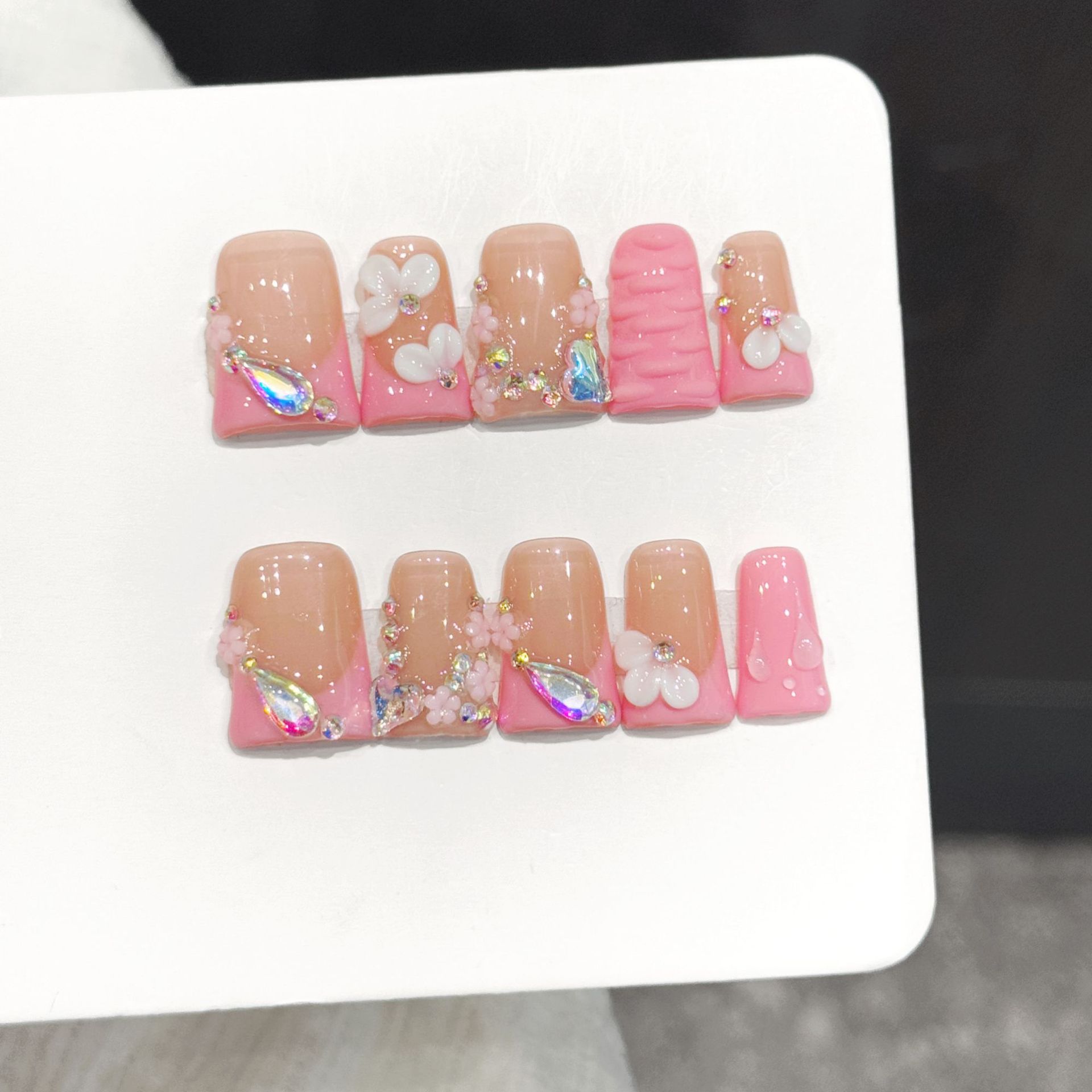 Resin Art Drill Machine - 10pcs Pure Hand Pressed Duck Nail