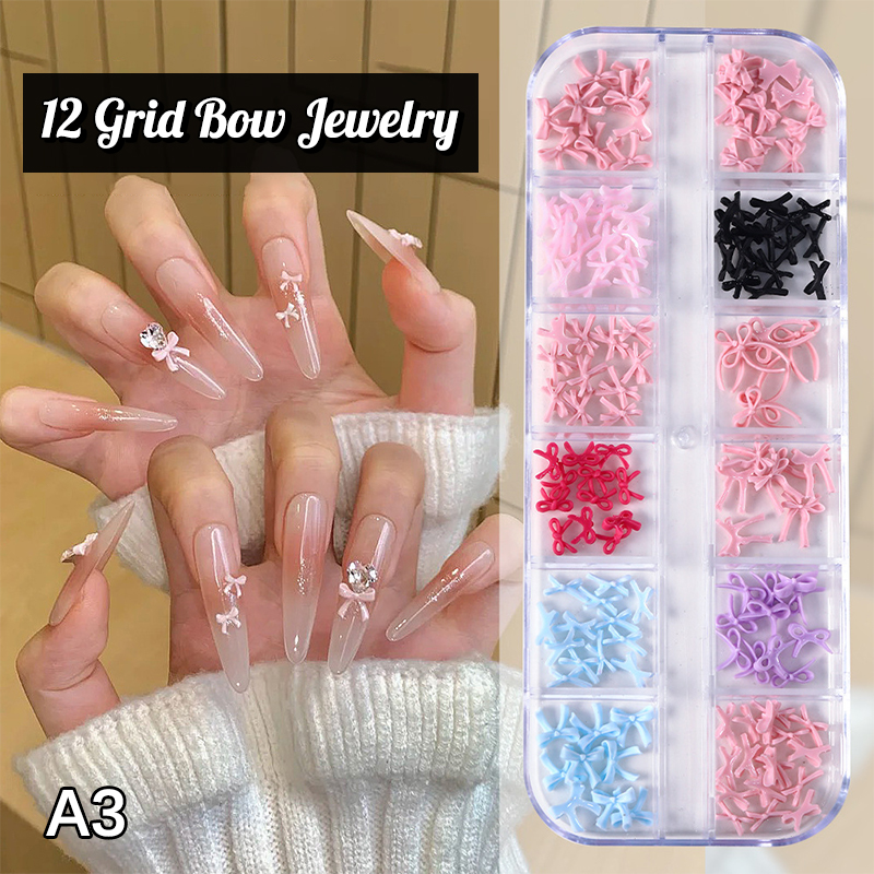 [12Grid] Multiple Color Bowkno - Resin Art Earrings ulasan dan harga