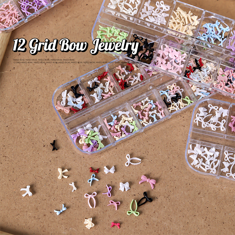 [12Grid] Multiple Color Bowkno - Resin Art Earrings ulasan dan harga