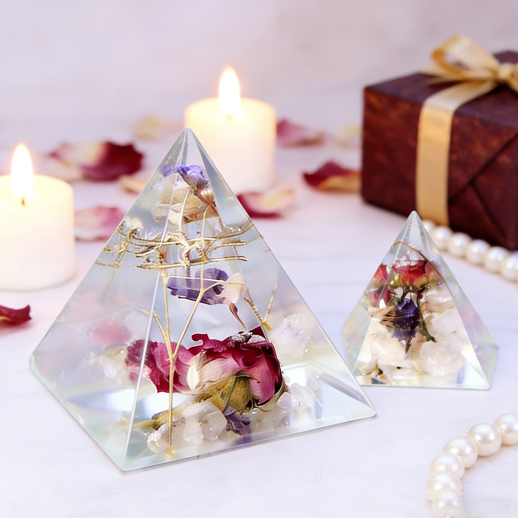 5pc- Pyramid resin molds of va - Resin Art Jewellery ulasan dan harga