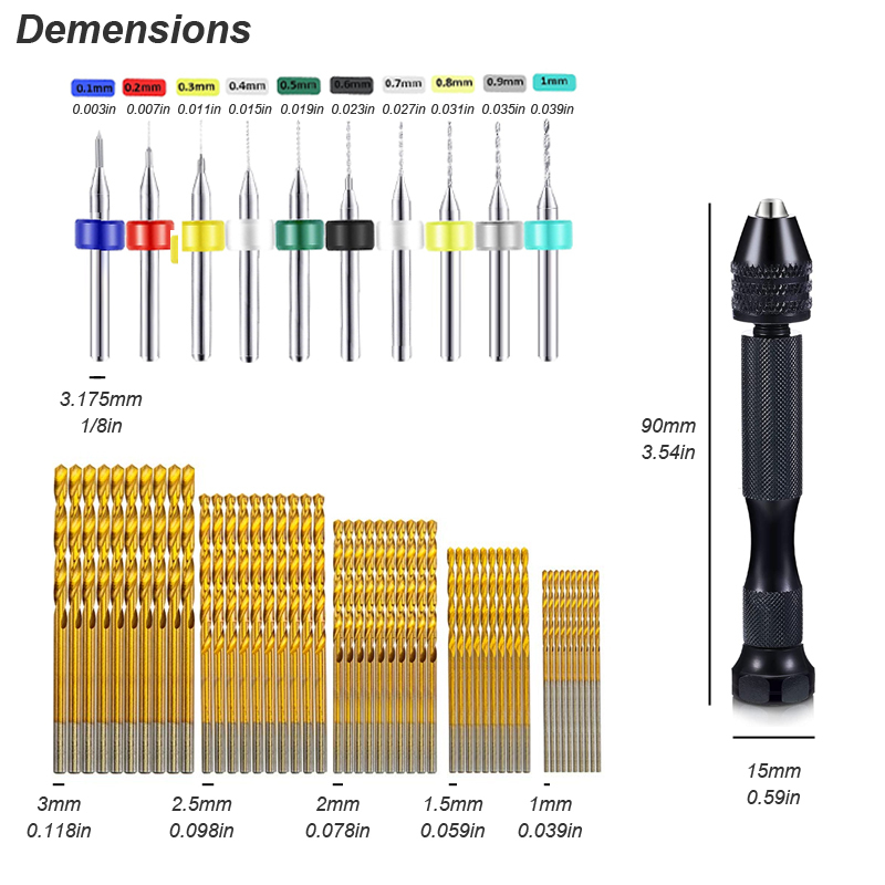 Micro Mini Pin Vise Hand Drill - Resin Art Drill Machine ulasan dan harga