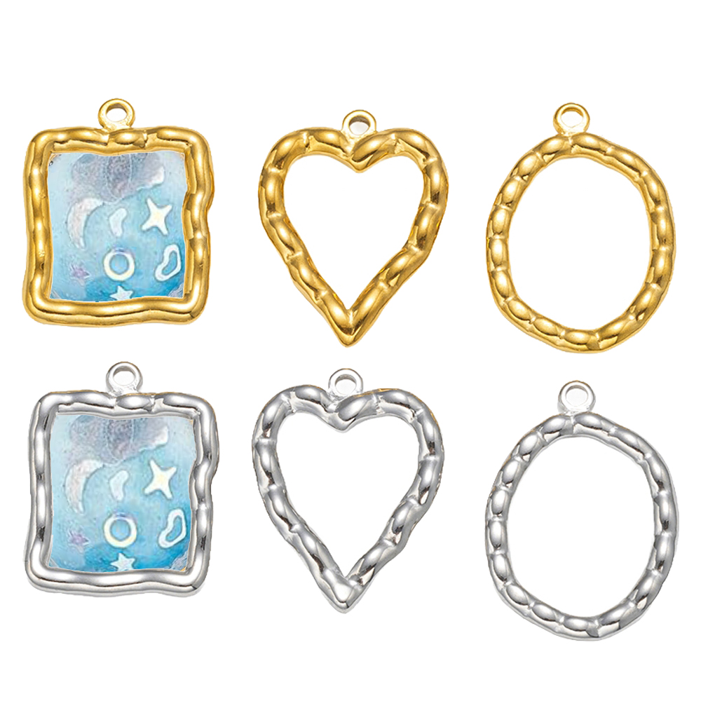 5pcs Stainless Steel Heart Rou - Resin Art For Sale ulasan dan harga