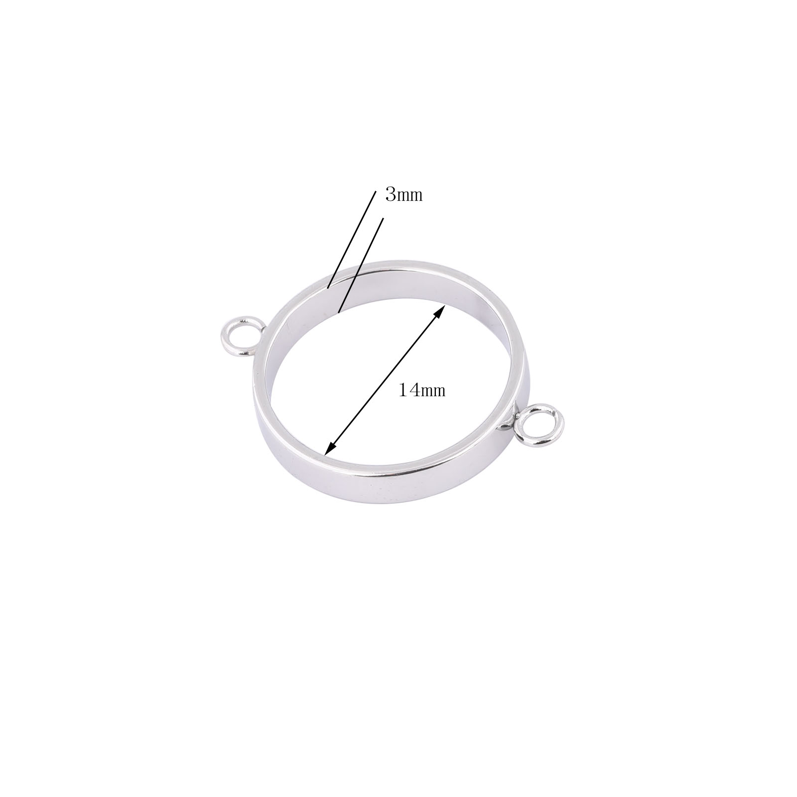 10pcs Stainless Steel 14mm Ope - Resin Art For Sale ulasan dan harga