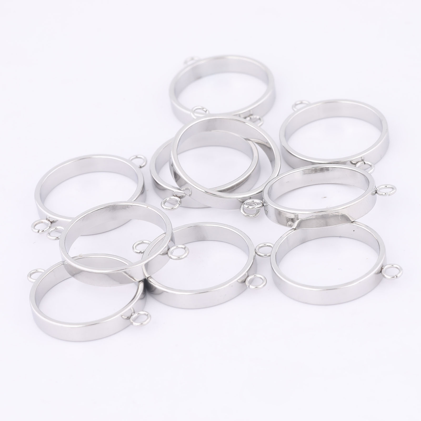 10pcs Stainless Steel 14mm Ope - Resin Art For Sale ulasan dan harga