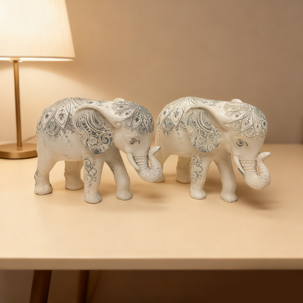 Bohemian Elephant Statue, Resi - Resin Art Gift For Anniversary ulasan dan harga