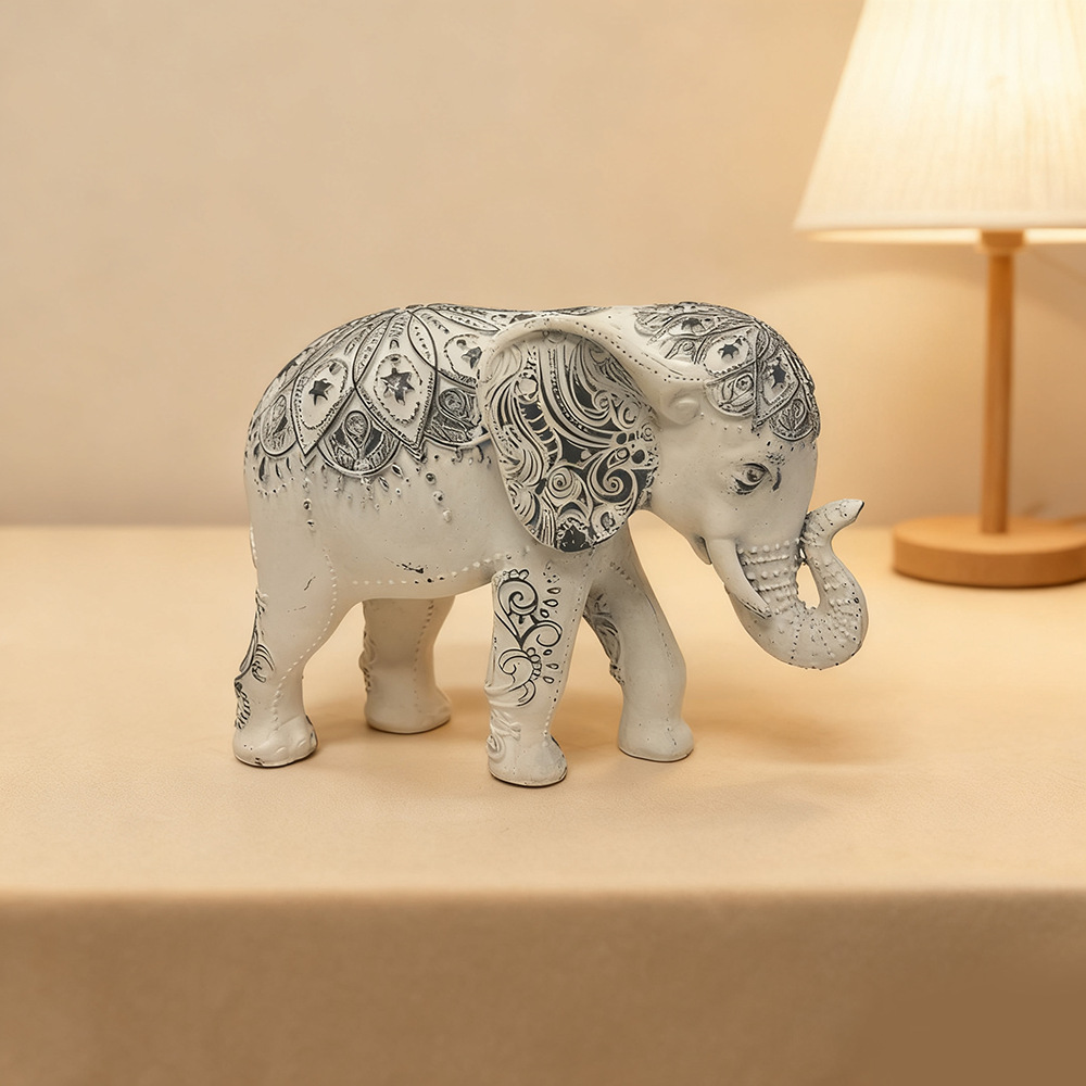 Bohemian Elephant Statue, Resi - Resin Art Gift For Anniversary ulasan dan harga