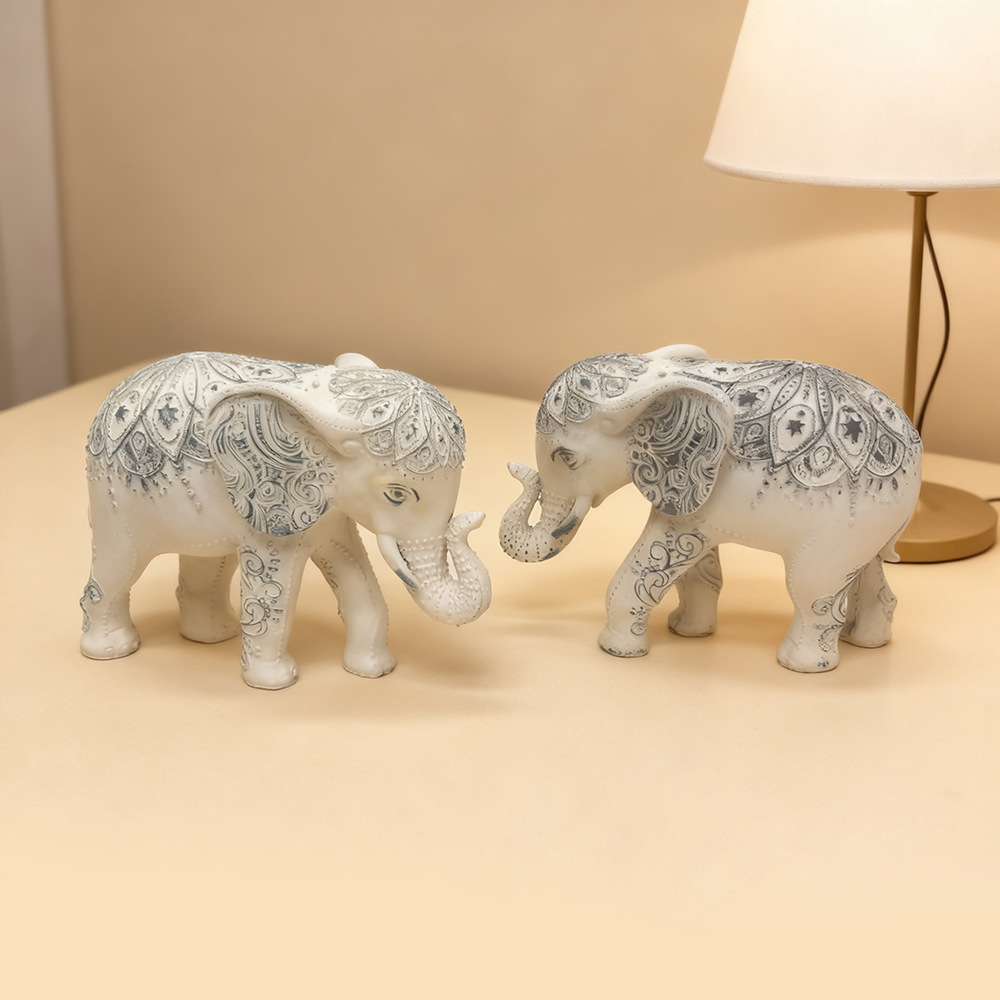 Bohemian Elephant Statue, Resi - Resin Art Gift For Anniversary ulasan dan harga