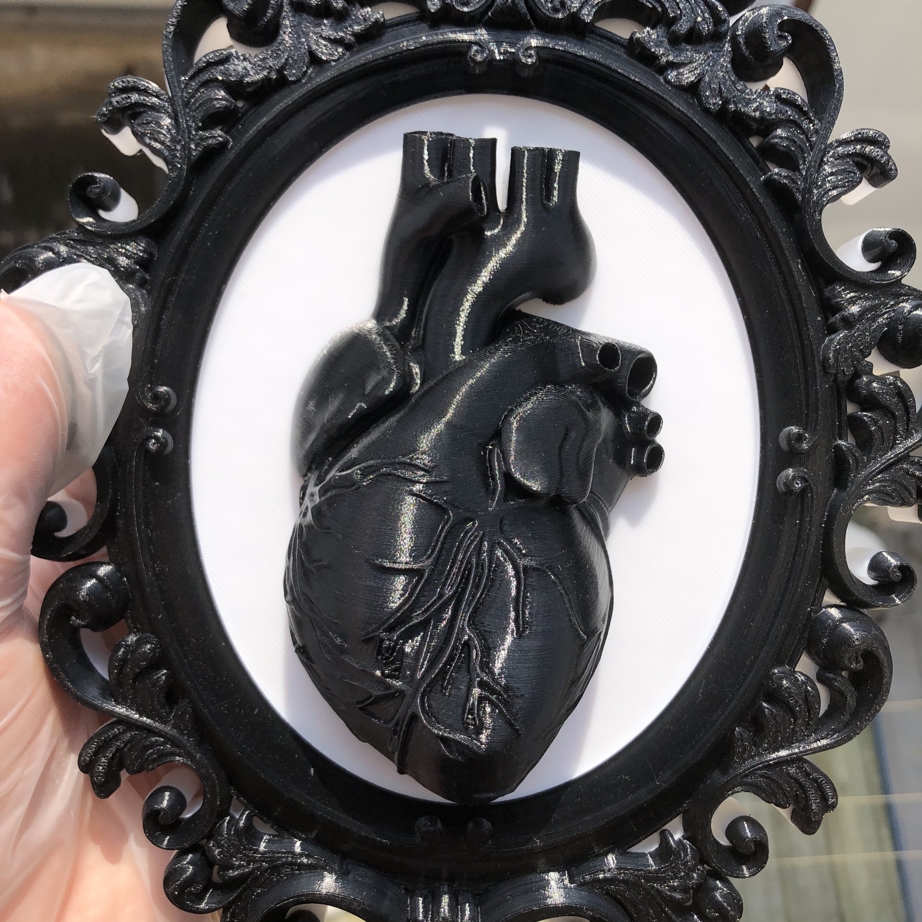 Heart Photo Frame Wall Art Dec - Resin Art Gift For Anniversary ulasan dan harga