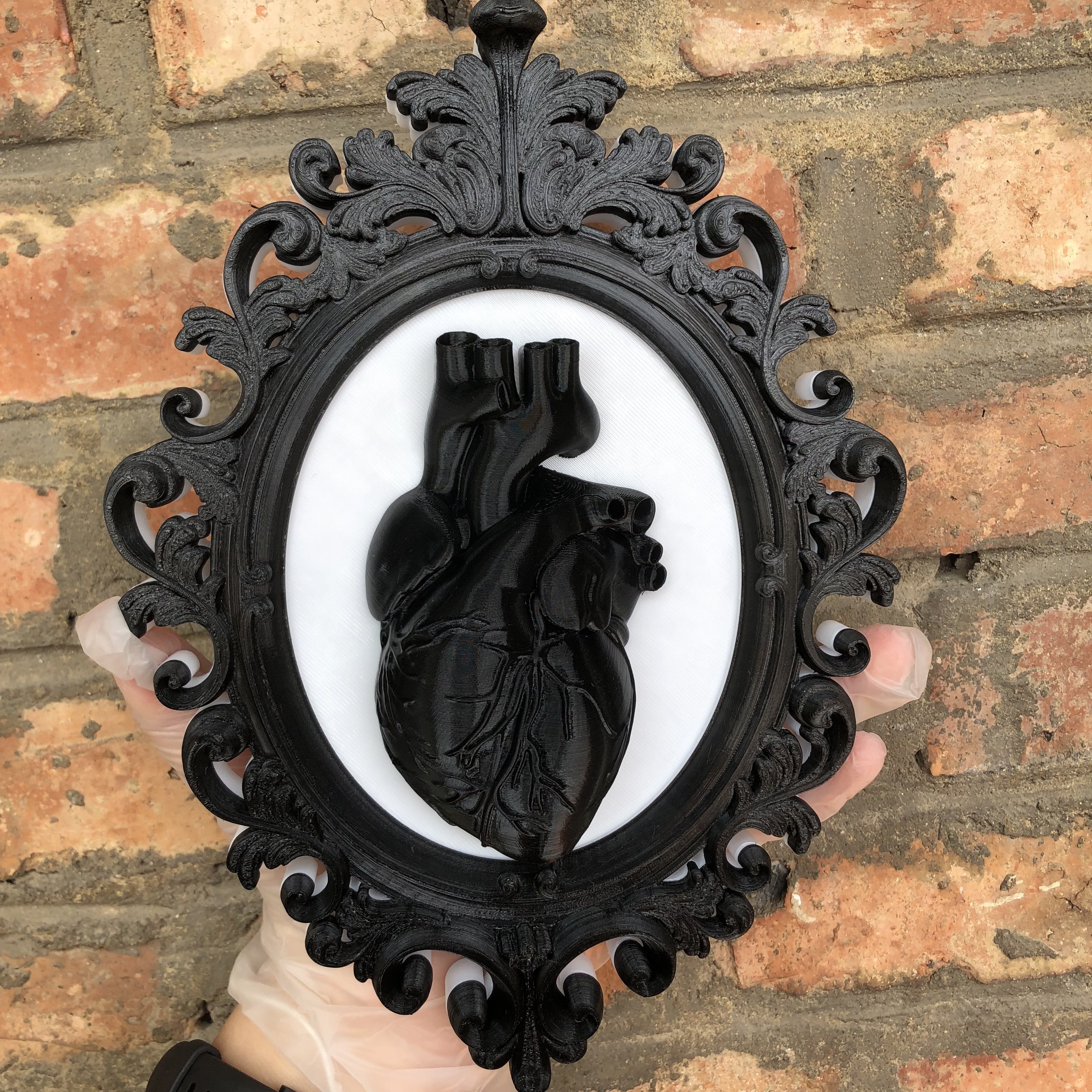 Heart Photo Frame Wall Art Dec - Resin Art Gift For Anniversary ulasan dan harga