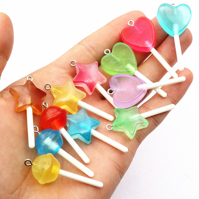 10pcs Mixed Colors Resin Cute  - Resin Art For Sale ulasan dan harga