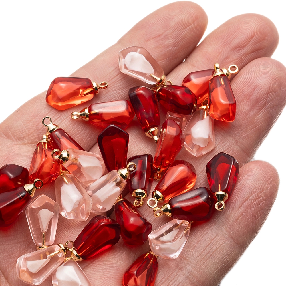 10Pcs Resin Pomegranate Seed F - Resin Art Jewellery ulasan dan harga