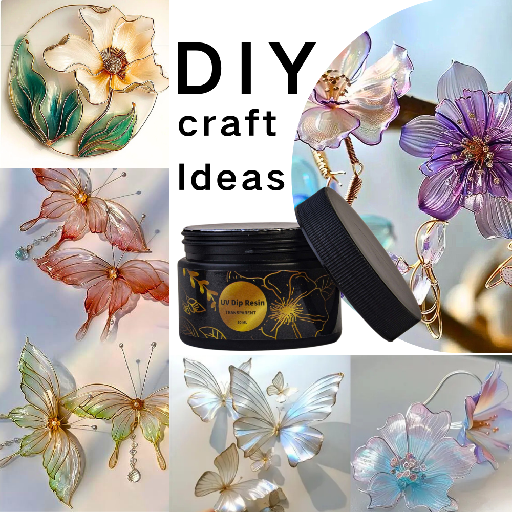 UV DIP Resin Glue Set 50/100ml - Resin Art Jewellery ulasan dan harga