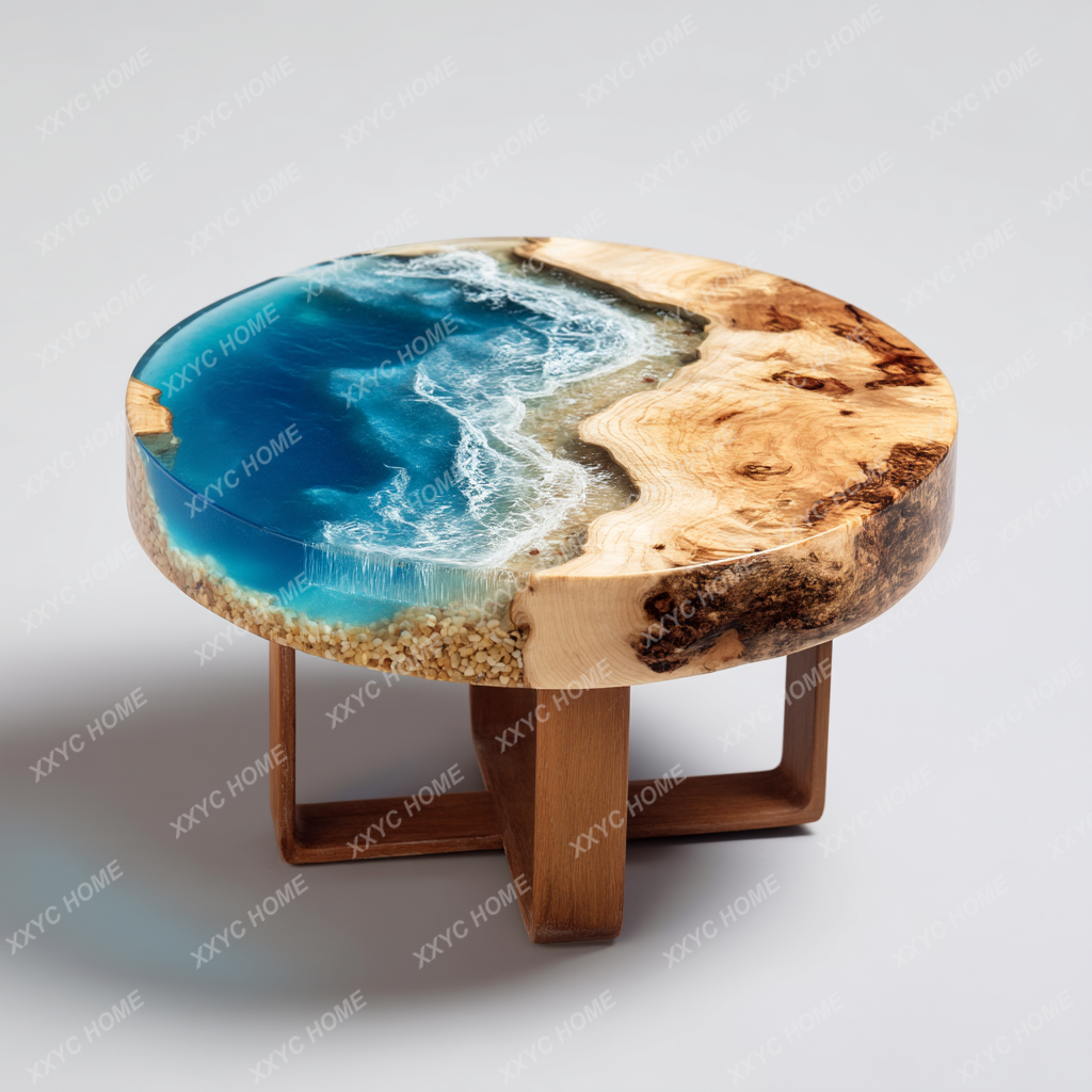TT Epoxy resin river table cof - Resin Art Coffee Table ulasan dan harga