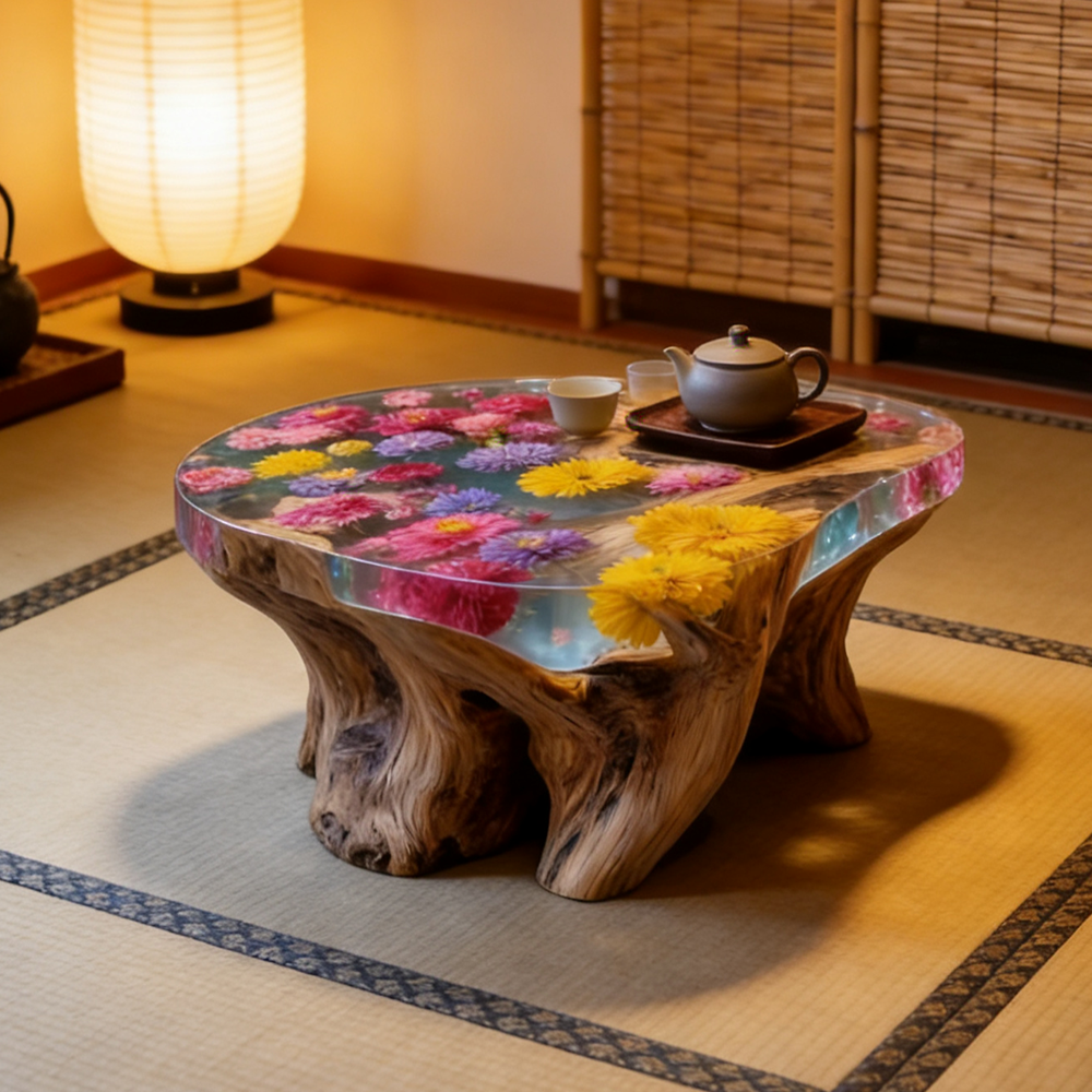 mnCustom Handmade Luxury Natur - Resin Art Coffee Table ulasan dan harga