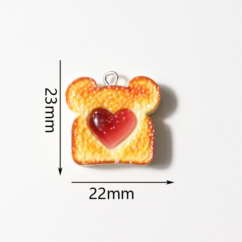 10pcs Resin Plastic Bread Pend - Resin Art Earrings ulasan dan harga