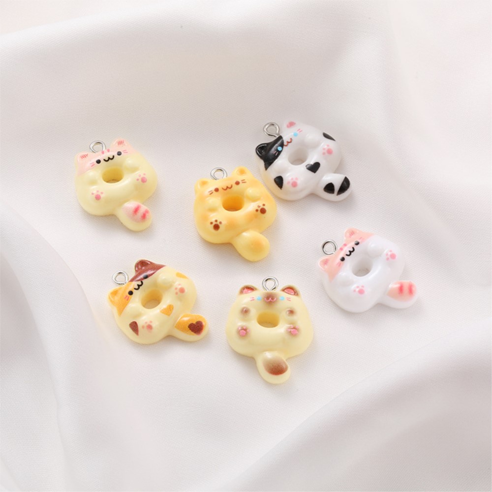 10Pcs Kawaii Cartoon Cat Resin - Resin Art For Sale ulasan dan harga