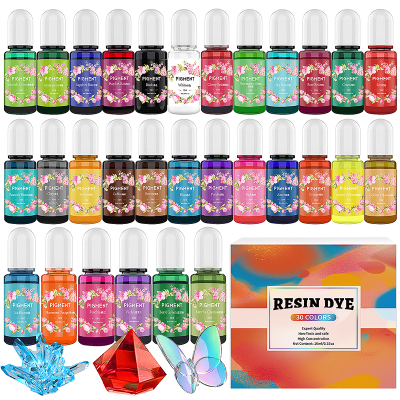 DIY Epoxy Resin Pigment Kit Ca - Resin Art Jewellery ulasan dan harga