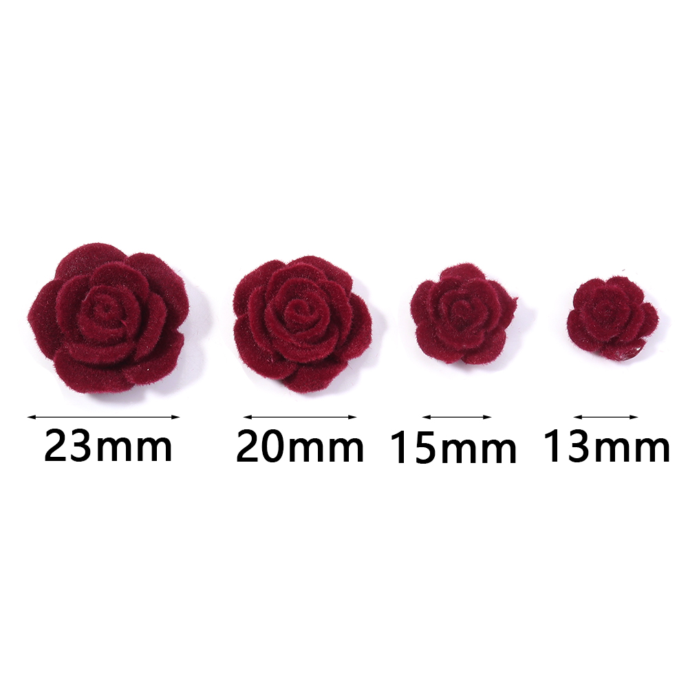 20pcs Resin Rose Flower Wine R - Resin Art Earrings ulasan dan harga