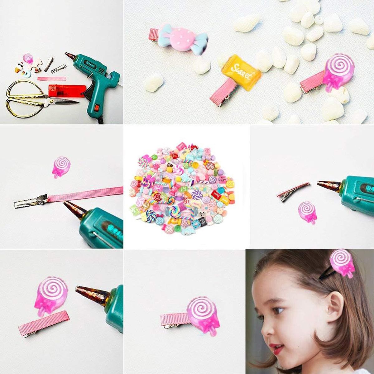 30pcs Random Candy Slime Charm - Resin Art Jewellery ulasan dan harga