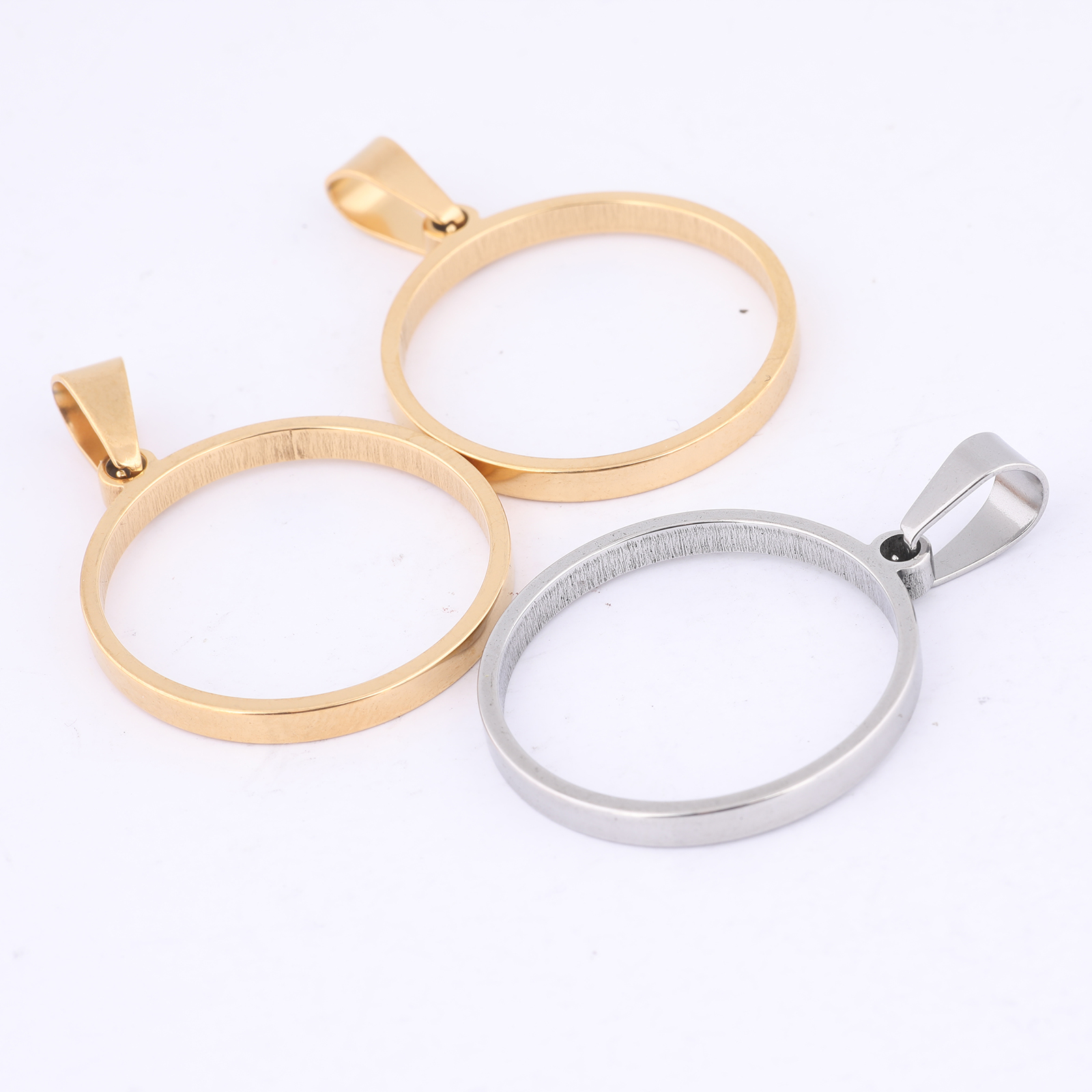 10pcs 25mm Round Open Bezel Ch - Resin Art For Sale ulasan dan harga