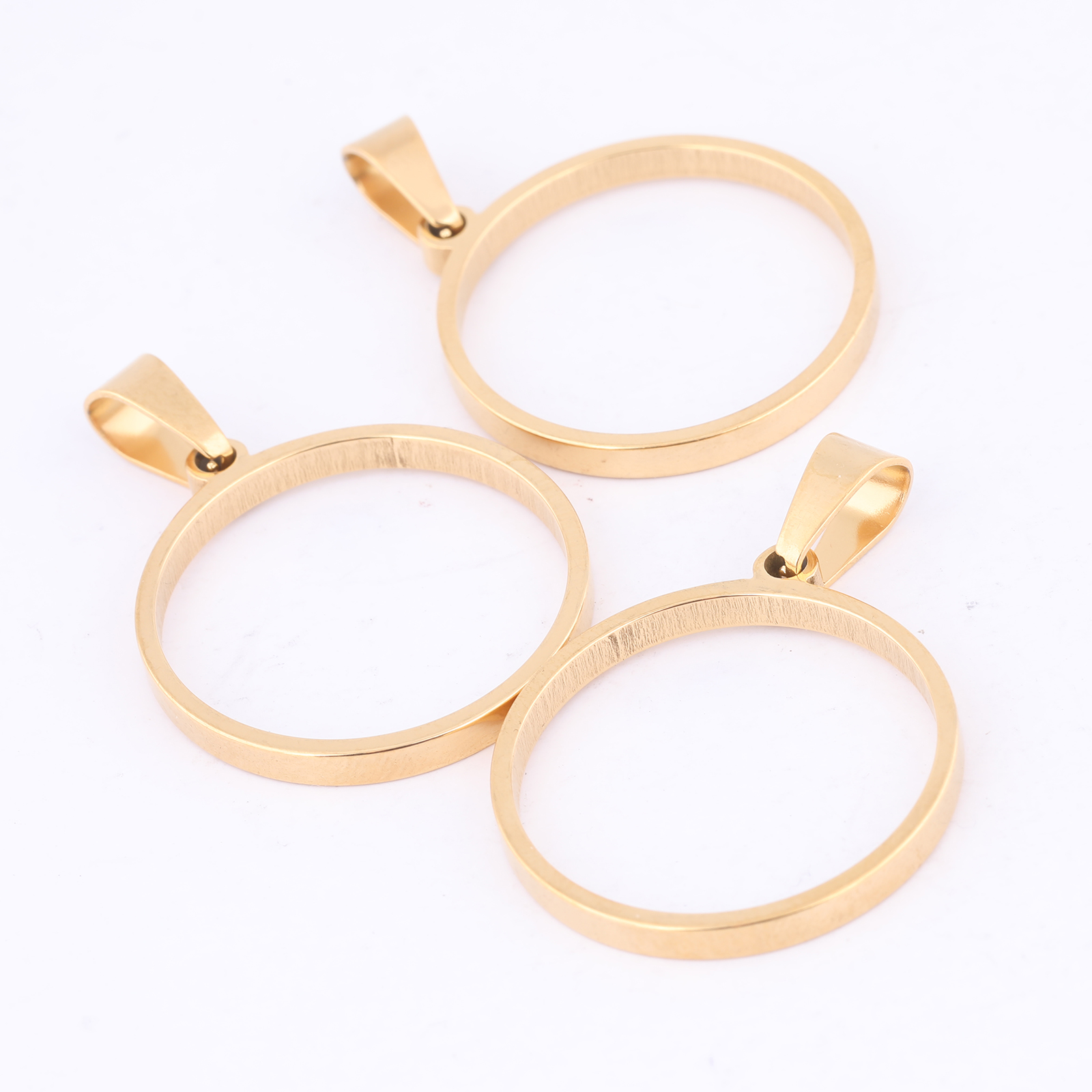 10pcs 25mm Round Open Bezel Ch - Resin Art For Sale ulasan dan harga