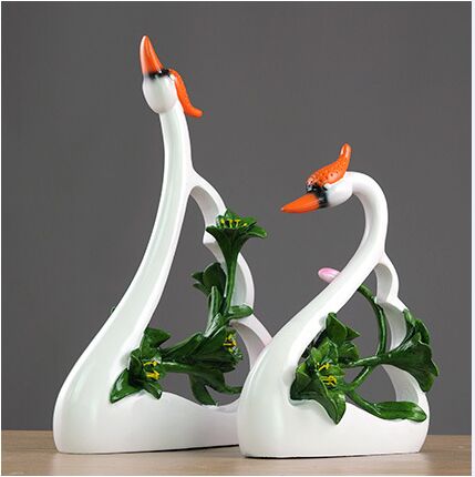 couples swan lovers art decora - Resin Art Gift For Anniversary ulasan dan harga