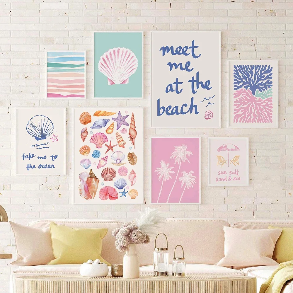 Coastal Gallery Wall Art Poste - Resin Art Gallery ulasan dan harga