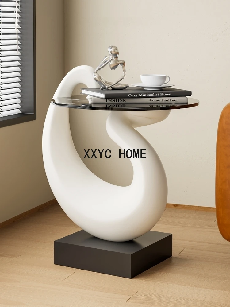 Creative White Swan Statue Hom - Resin Art Coffee Table ulasan dan harga