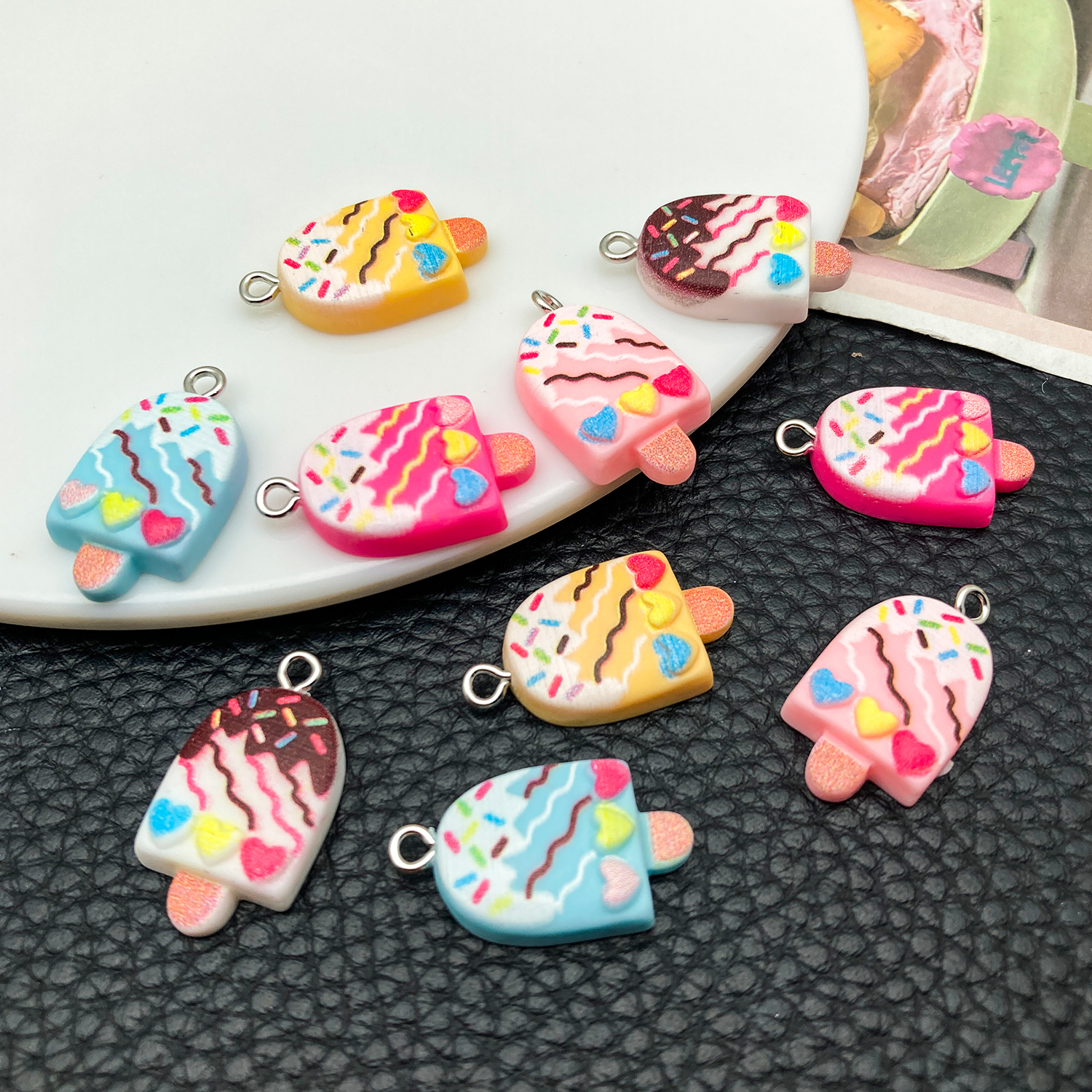 5/10pcs Cute Fashion Resin Acr - Resin Art Earrings ulasan dan harga