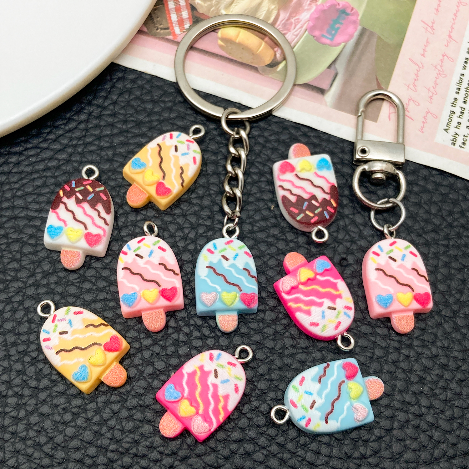 5/10pcs Cute Fashion Resin Acr - Resin Art Earrings ulasan dan harga