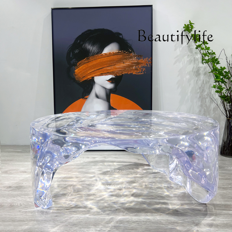 Modern minimalist art special- - Resin Art Coffee Table ulasan dan harga