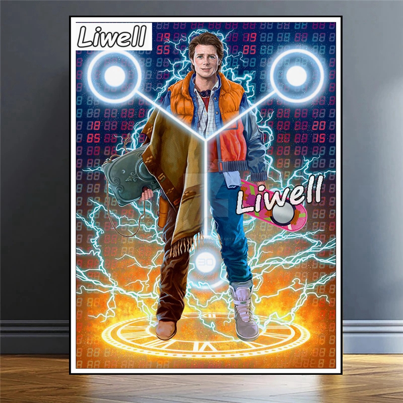 Sci Fi Film Back To The Future - Resin Art Drill Machine ulasan dan harga