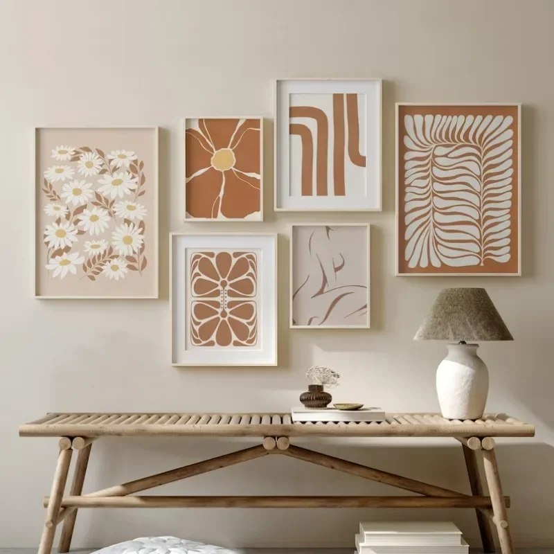 Burnt Orange Terracotta Print  - Resin Art Gallery ulasan dan harga