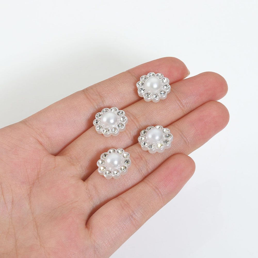 50pcs White Flat Imitation Pea - Resin Art For Sale ulasan dan harga