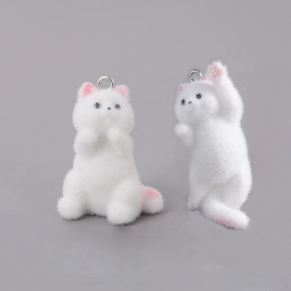 2pcs Flocking Little Cat Resin - Resin Art For Sale ulasan dan harga