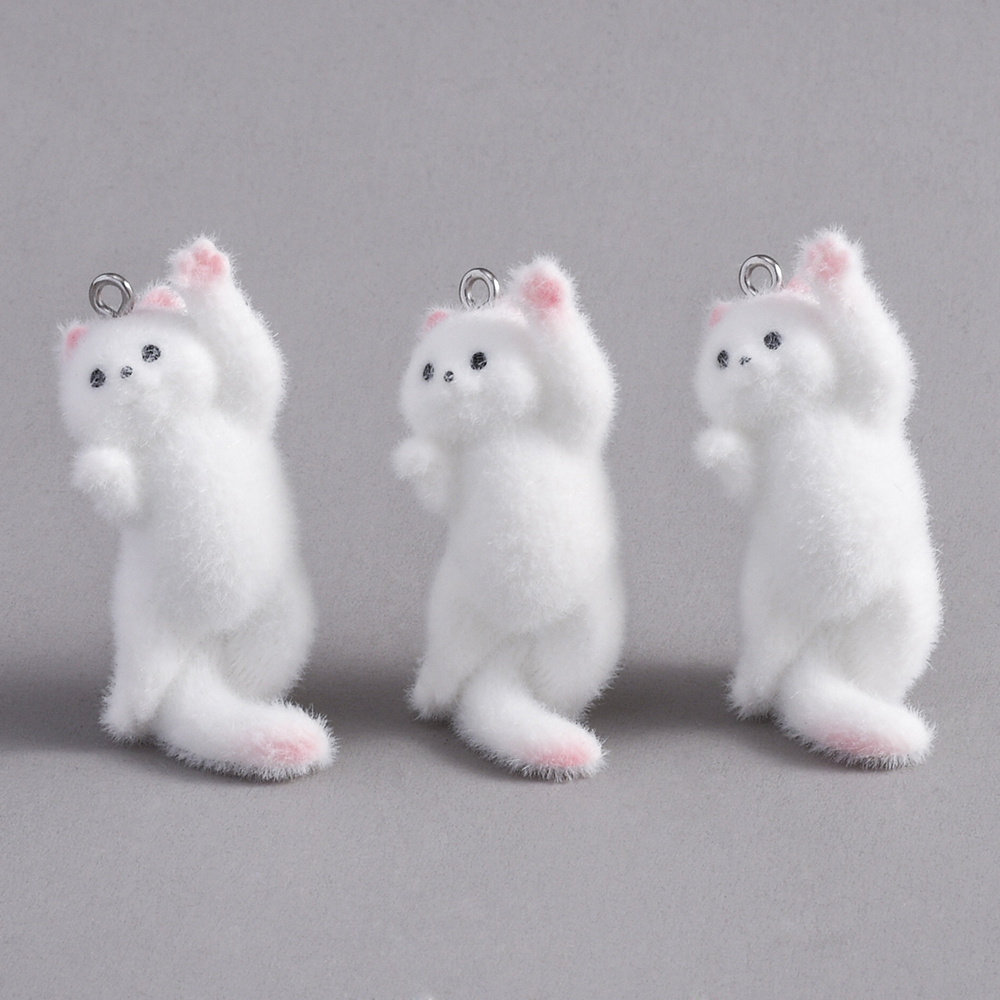2pcs Flocking Little Cat Resin - Resin Art For Sale ulasan dan harga