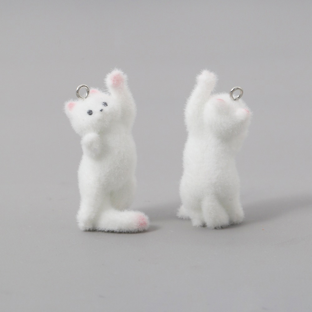 2pcs Flocking Little Cat Resin - Resin Art For Sale ulasan dan harga