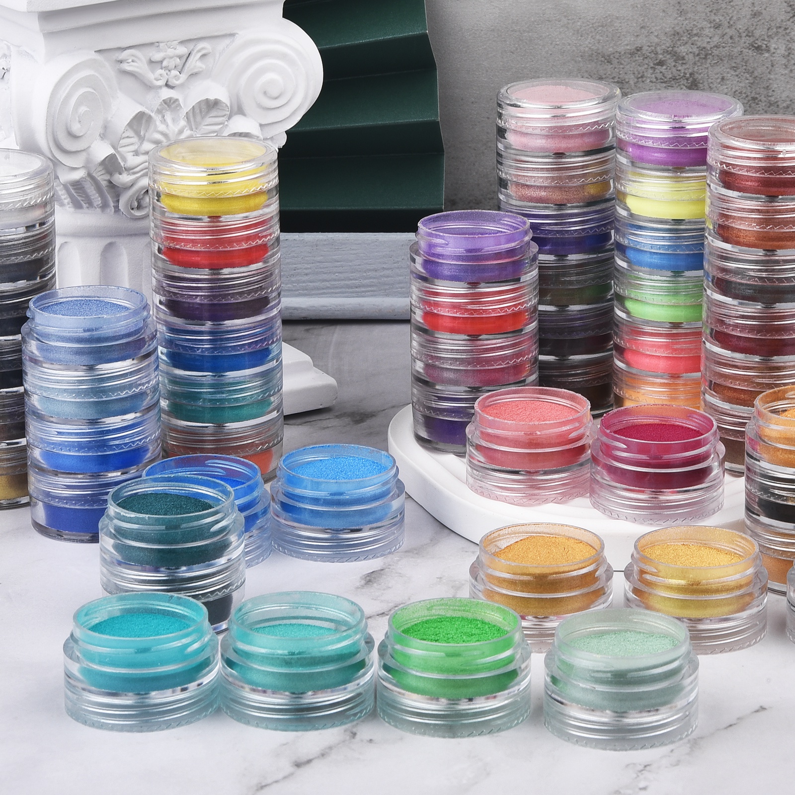 6 Colors/Set Pearlescent Powde - Resin Art Jewellery ulasan dan harga